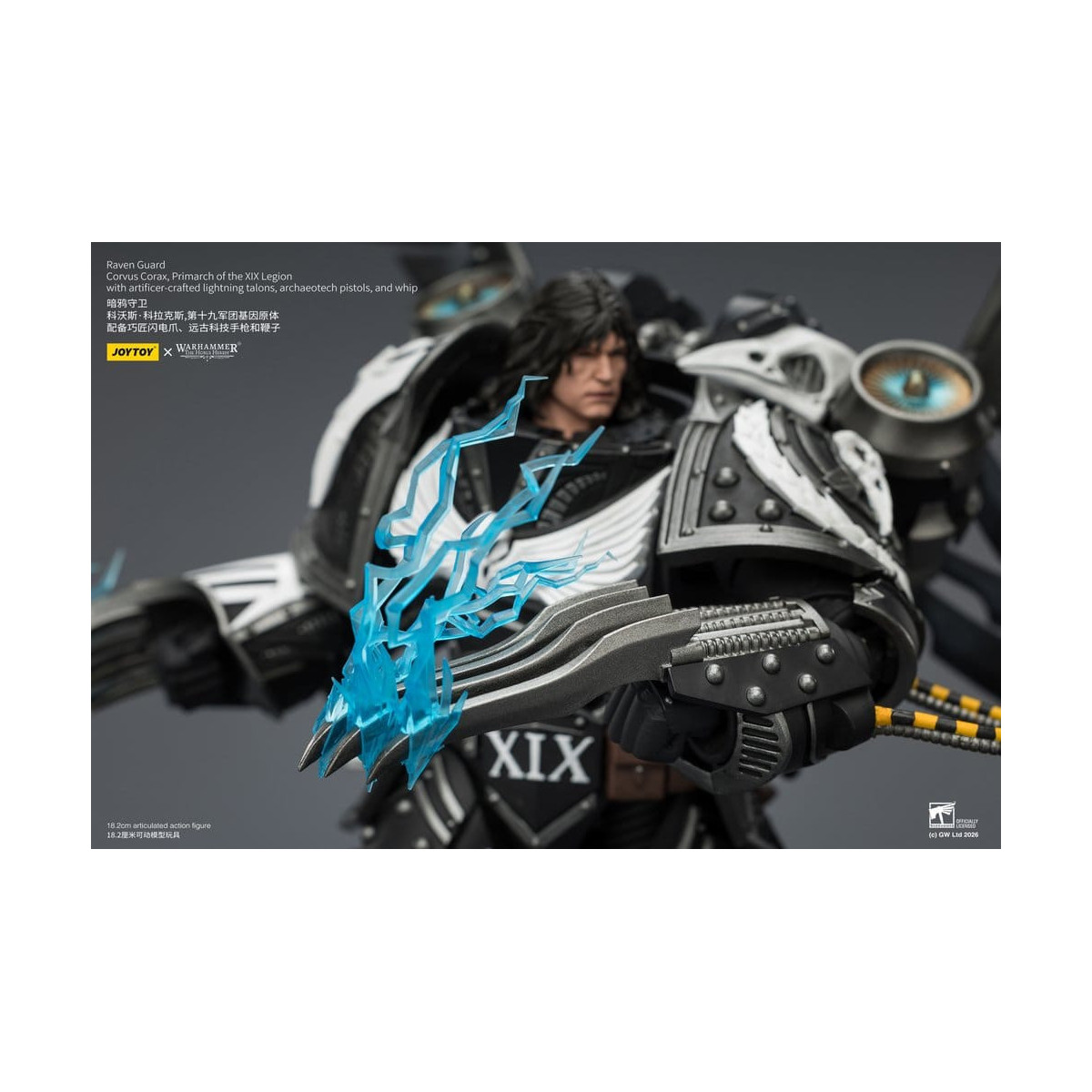 JoyToy Space Marines - Guardia del Corvo - Corvus Corax, Primarca della XIX Legione 1/18 - Warhammer 40k