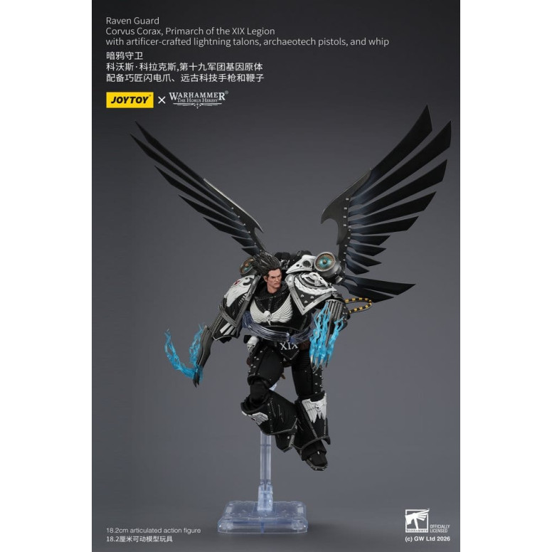 JoyToy Space Marines - Guardia del Corvo - Corvus Corax, Primarca della XIX Legione 1/18 - Warhammer 40k