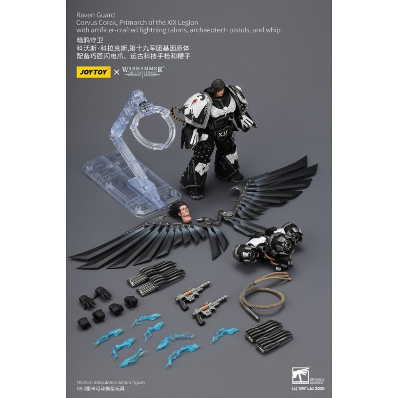 JoyToy Space Marines - Guardia del Corvo - Corvus Corax, Primarca della XIX Legione 1/18 - Warhammer 40k