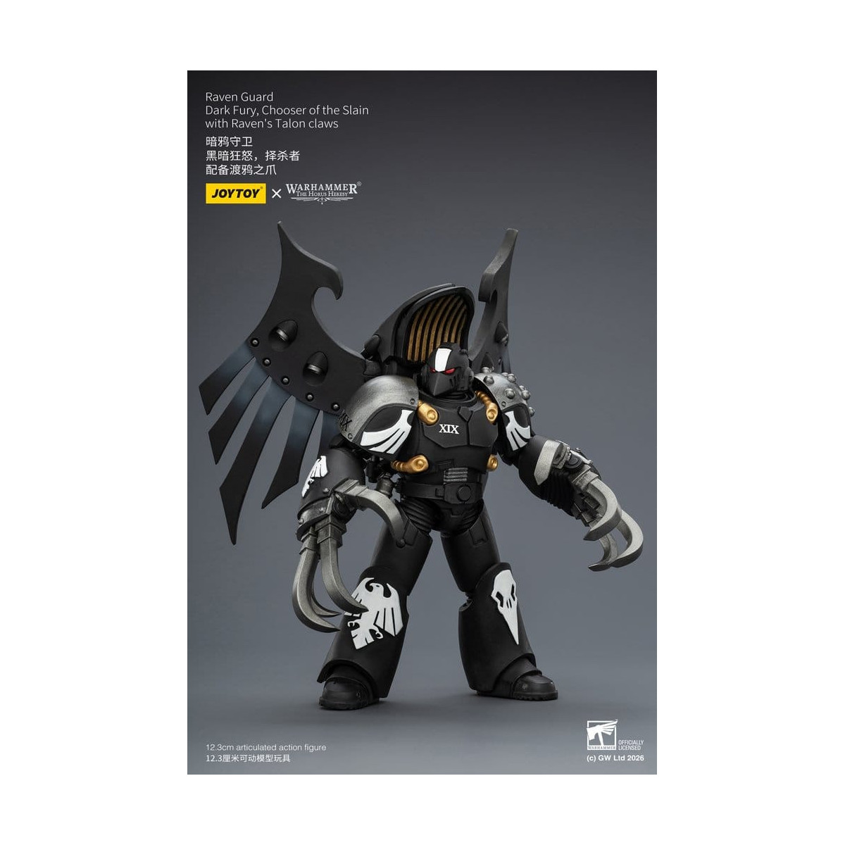 JoyToy Space Marines - Guardia del Corvo - Furia Oscura, Prescelta dei Slain 1/18 - Warhammer 40k