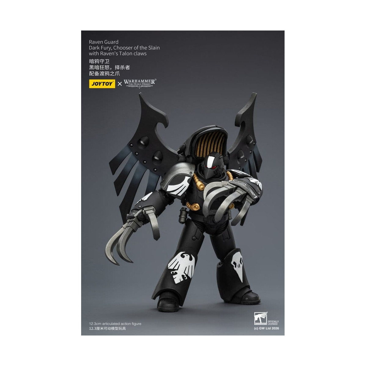 JoyToy Space Marines - Guardia del Corvo - Furia Oscura, Prescelta dei Slain 1/18 - Warhammer 40k