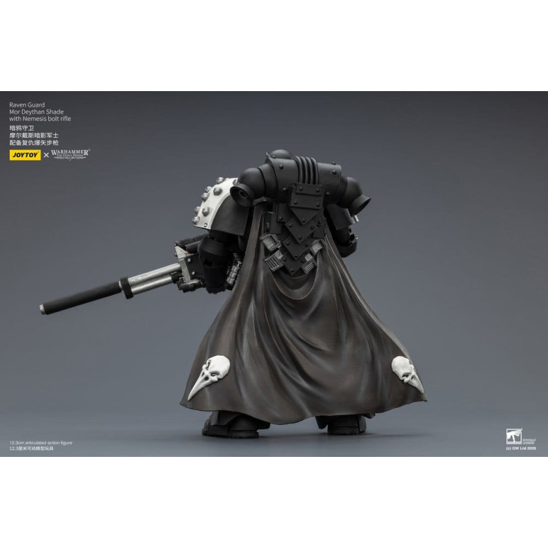 JoyToy Space Marines - Guardia Corvo - Mor Deythan Shade con fucile Nemesis 1/18 - Warhammer 40k