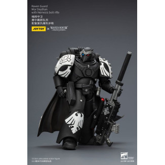 JoyToy Space Marines - Guardia Corvo - Mor Deythan con fucile Nemesis 1/18 - Warhammer 40k