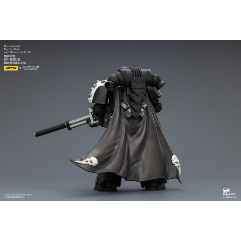 JoyToy Space Marines - Guardia Corvo - Mor Deythan con fucile Nemesis 1/18 - Warhammer 40k