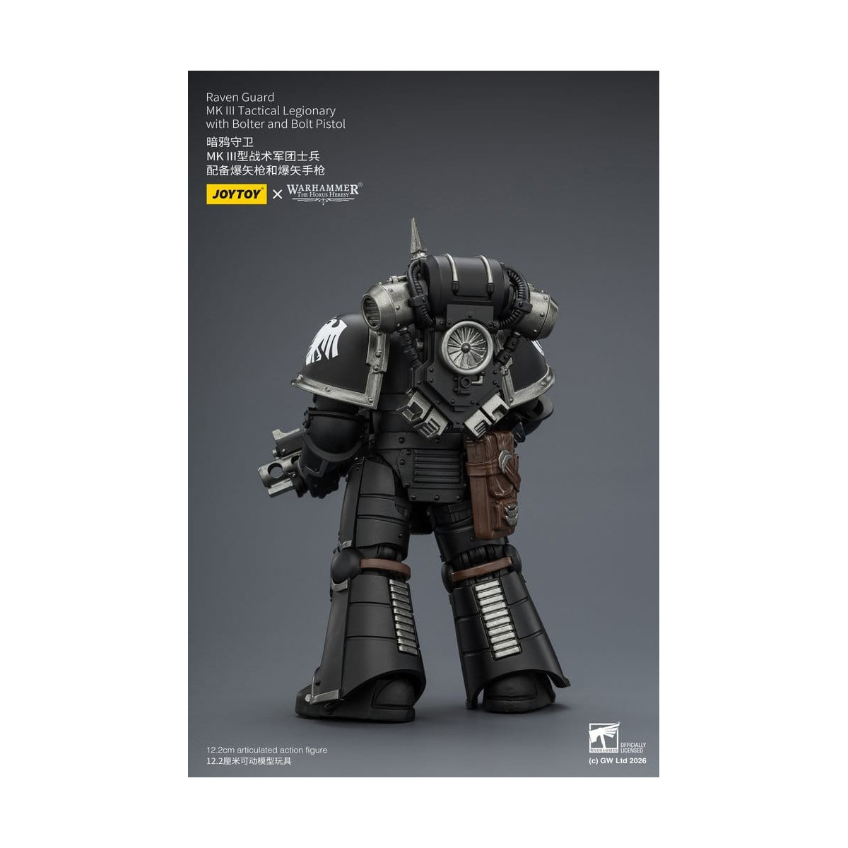 Joytoy - Warhammer - Squadra tattica Raven Guard Mk III - Legionario tattico Mk III con bolt e pistola bolt 1/18