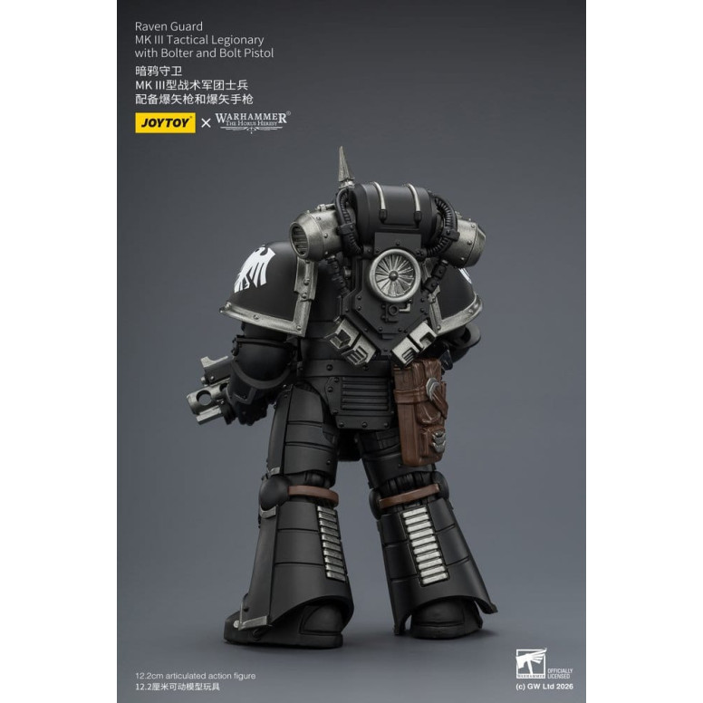 Joytoy - Warhammer - Squadra tattica Raven Guard Mk III - Legionario tattico Mk III con bolt e pistola bolt 1/18