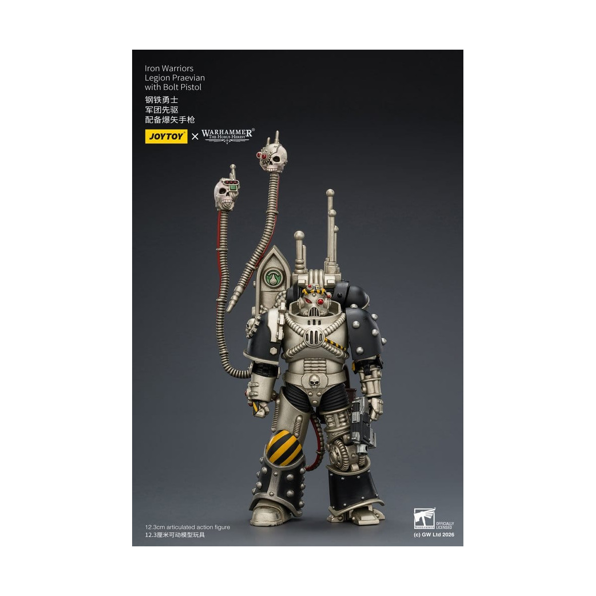 Joytoy - Warhammer - Iron Warriors Legione Praevian con Pistola Bolt - L'Eresia di Horus