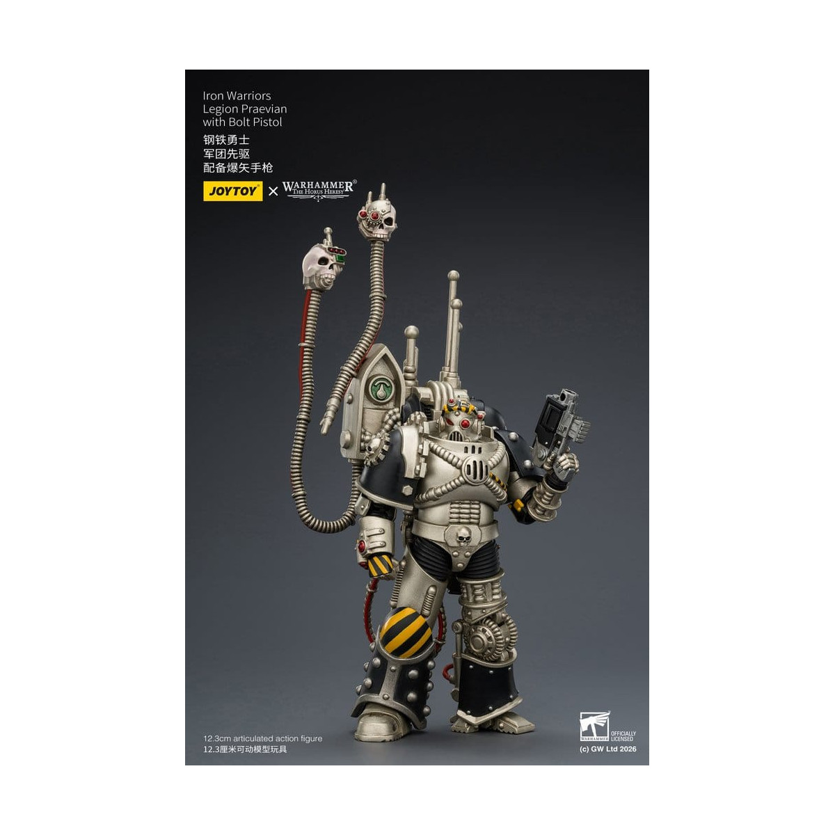 Joytoy - Warhammer - Iron Warriors Legione Praevian con Pistola Bolt - L'Eresia di Horus