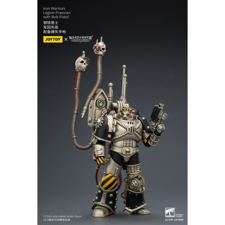 Joytoy - Warhammer - Iron Warriors Legione Praevian con Pistola Bolt - L'Eresia di Horus