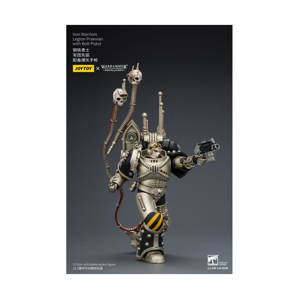 Joytoy - Warhammer - Iron Warriors Legione Praevian con Pistola Bolt - L'Eresia di Horus