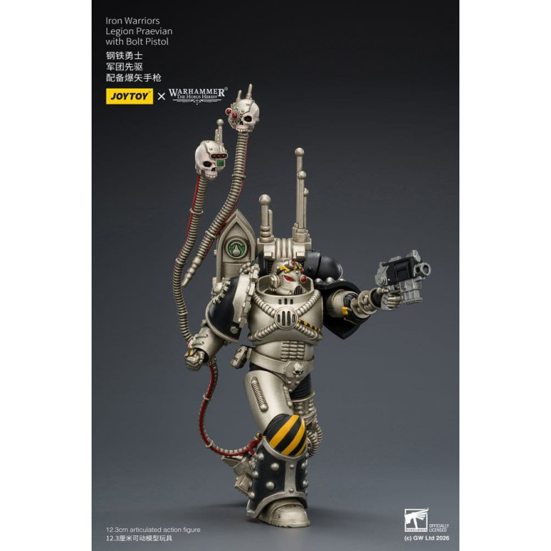 Joytoy - Warhammer - Iron Warriors Legione Praevian con Pistola Bolt - L'Eresia di Horus