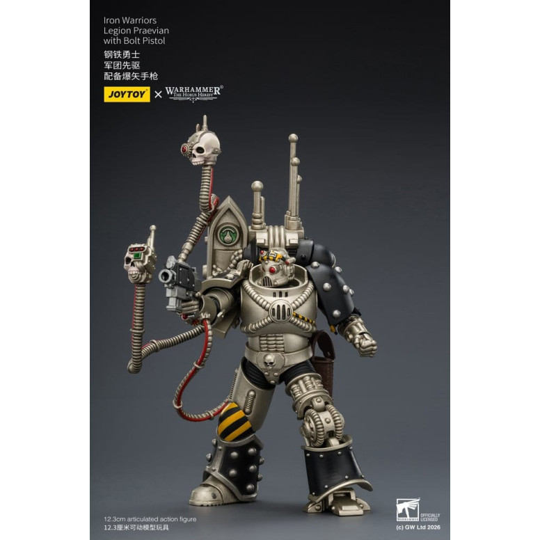 Joytoy - Warhammer - Iron Warriors Legione Praevian con Pistola Bolt - L'Eresia di Horus