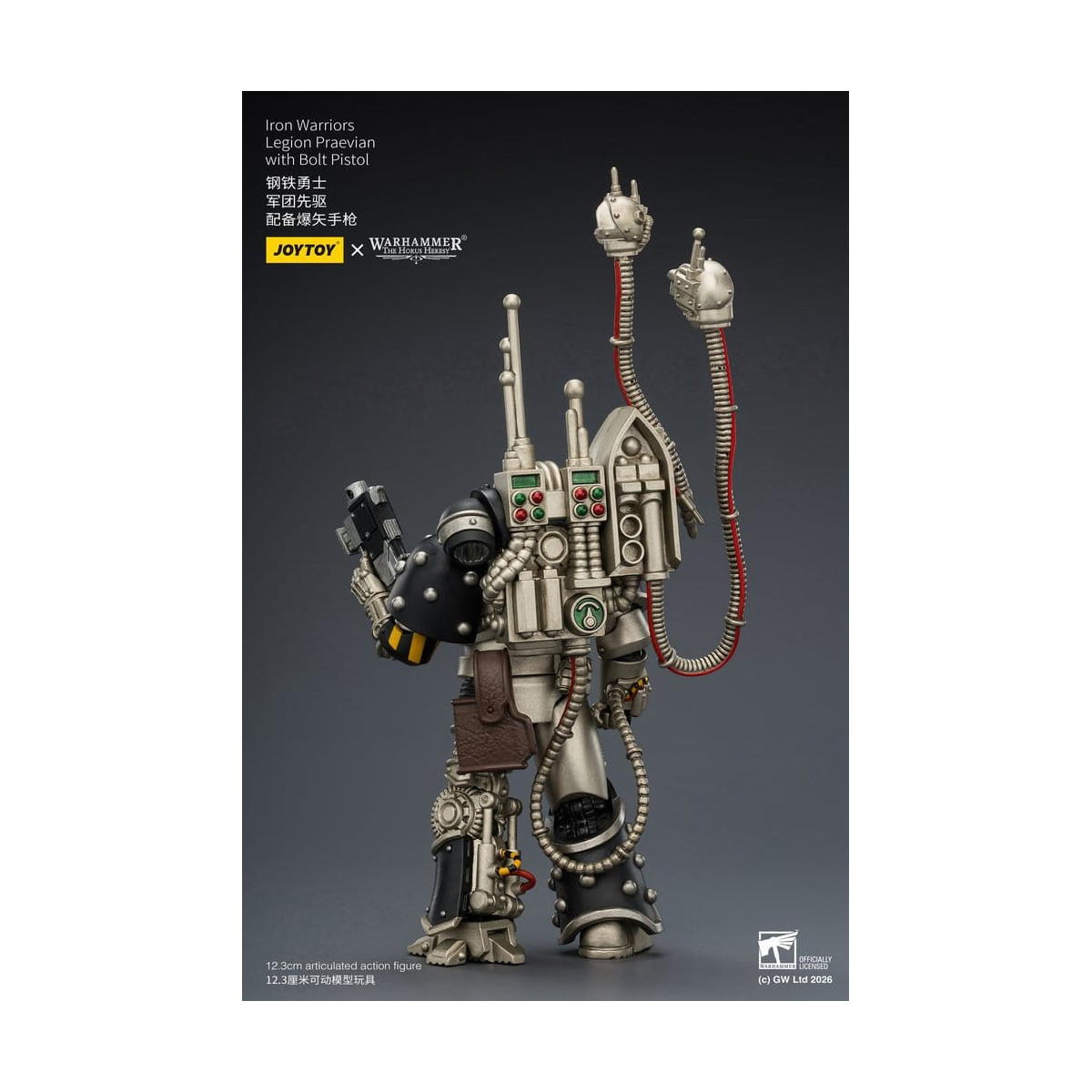 Joytoy - Warhammer - Iron Warriors Legione Praevian con Pistola Bolt - L'Eresia di Horus