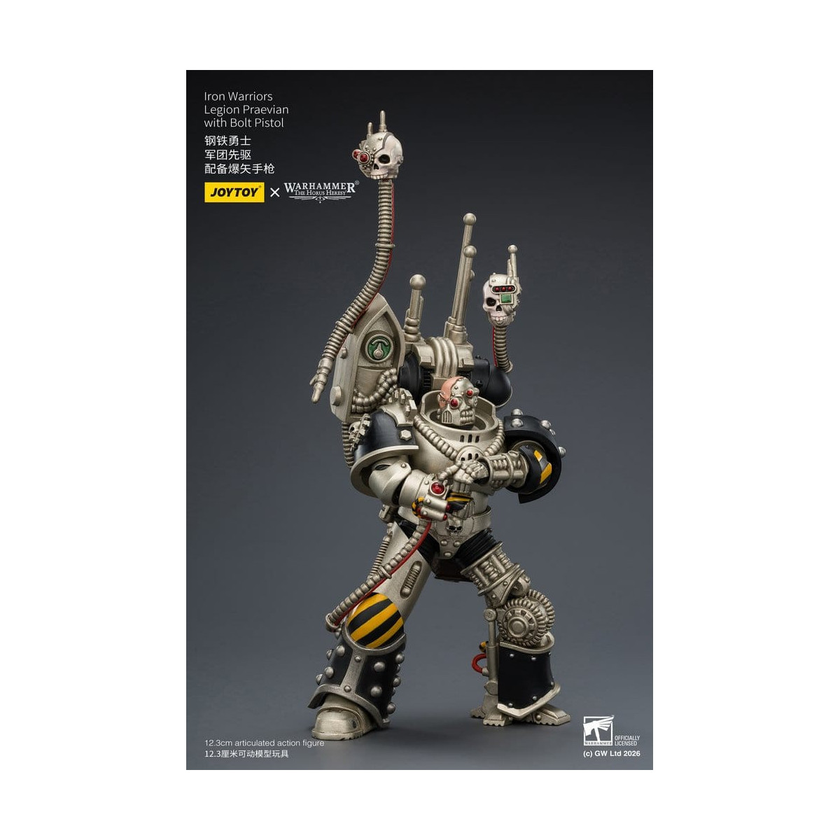 Joytoy - Warhammer - Iron Warriors Legione Praevian con Pistola Bolt - L'Eresia di Horus