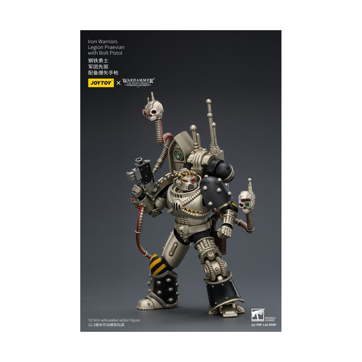 Joytoy - Warhammer - Iron Warriors Legione Praevian con Pistola Bolt - L'Eresia di Horus