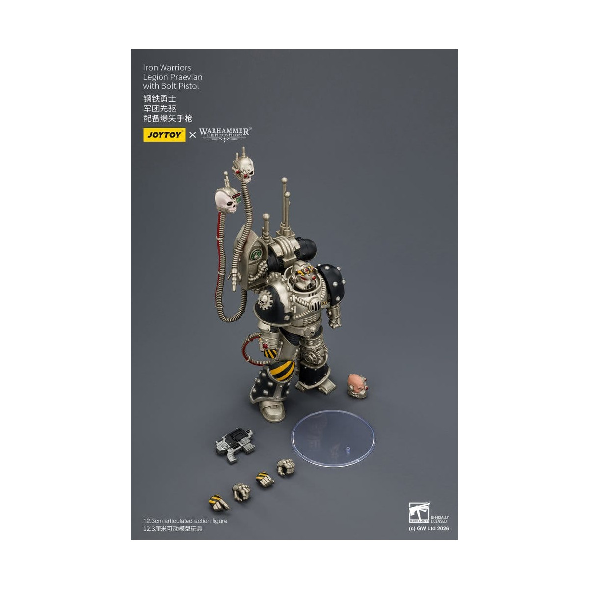 Joytoy - Warhammer - Iron Warriors Legione Praevian con Pistola Bolt - L'Eresia di Horus