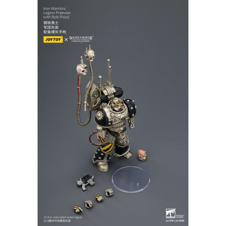 Joytoy - Warhammer - Iron Warriors Legione Praevian con Pistola Bolt - L'Eresia di Horus