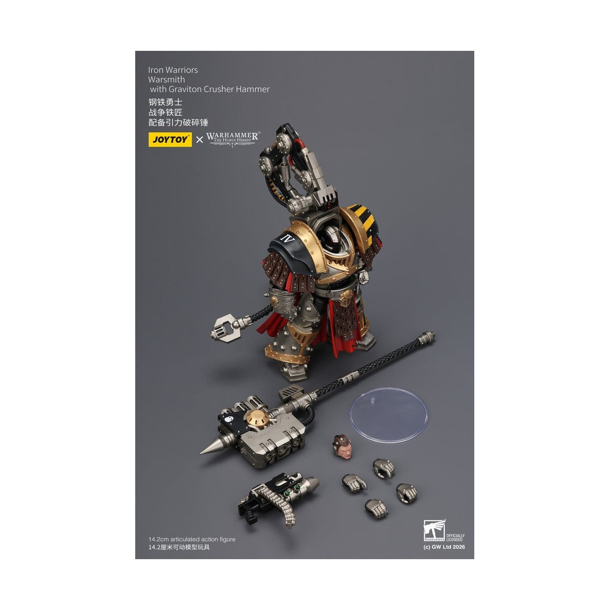 Joytoy - Warhammer - Iron Warriors Warsmith con martello schiaccia-gravitoni - L'Eresia di Horus