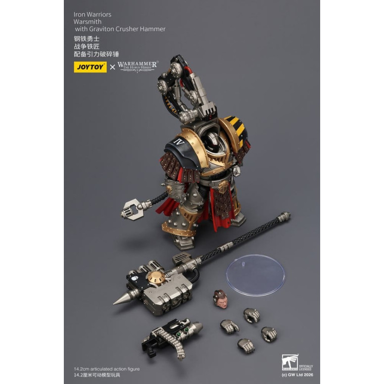 Joytoy - Warhammer - Iron Warriors Warsmith con martello schiaccia-gravitoni - L'Eresia di Horus