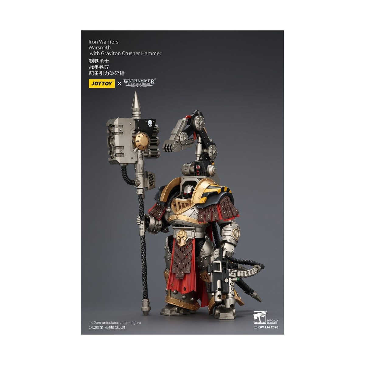 Joytoy - Warhammer - Iron Warriors Warsmith con martello schiaccia-gravitoni - L'Eresia di Horus