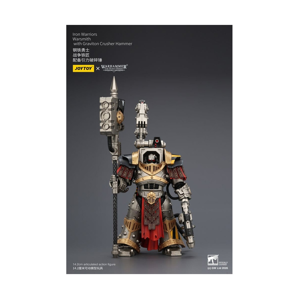 Joytoy - Warhammer - Iron Warriors Warsmith con martello schiaccia-gravitoni - L'Eresia di Horus