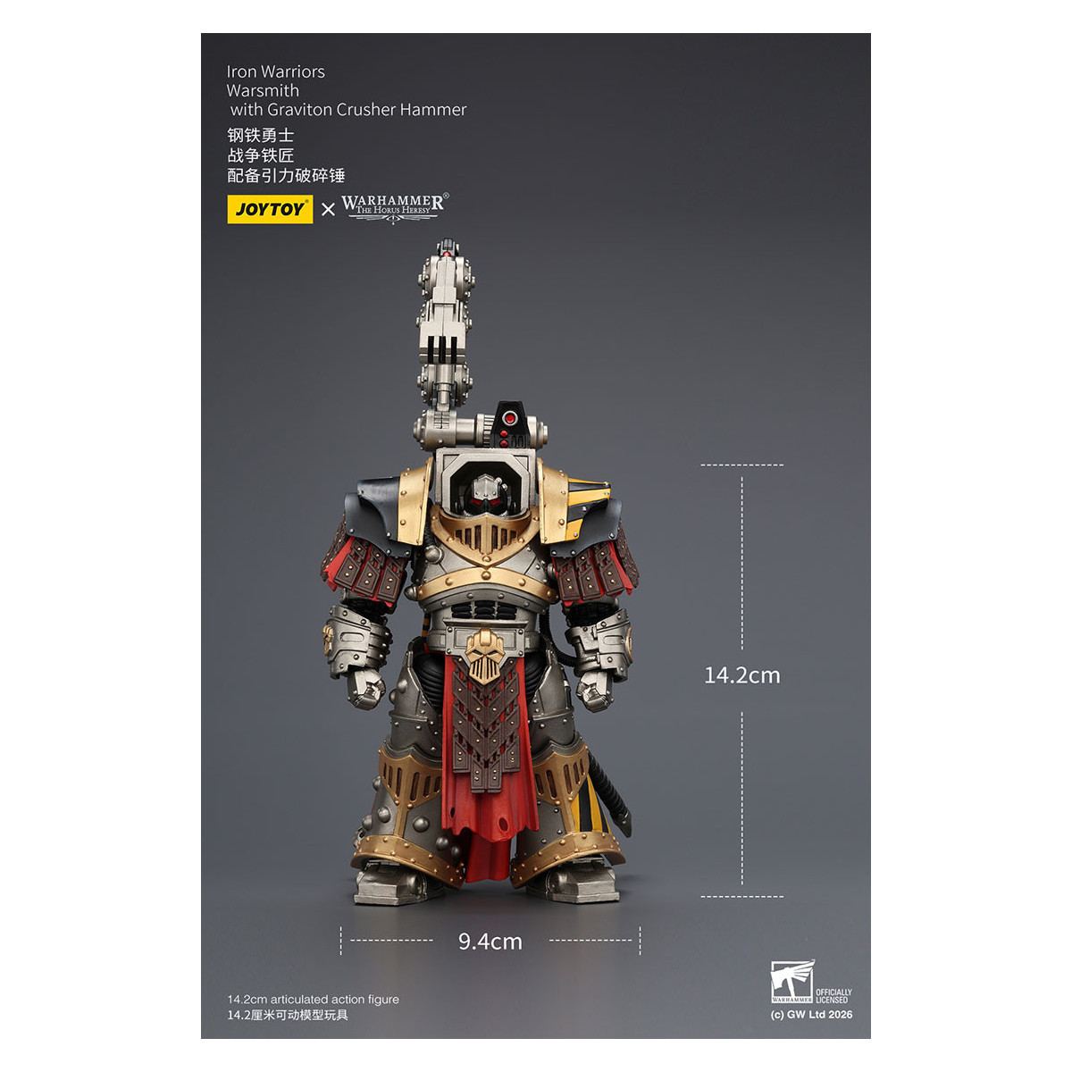 Joytoy - Warhammer - Iron Warriors Warsmith con martello schiaccia-gravitoni - L'Eresia di Horus