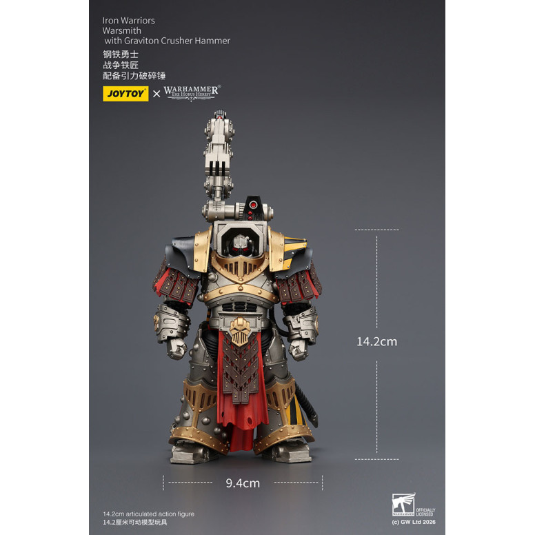 Joytoy - Warhammer - Iron Warriors Warsmith con martello schiaccia-gravitoni - L'Eresia di Horus