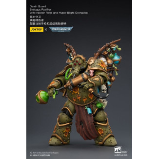 Joytoy - Guardia della Morte - Biologus Putrifier con pistola a iniezione e granate Hyper Blight 1/18 - Warhammer 40k