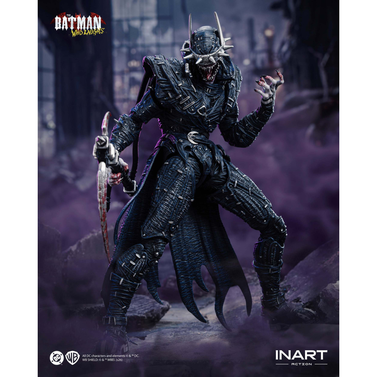 INART - Il Batman che ride - Dark Nights: figura in metallo in scala 1/12