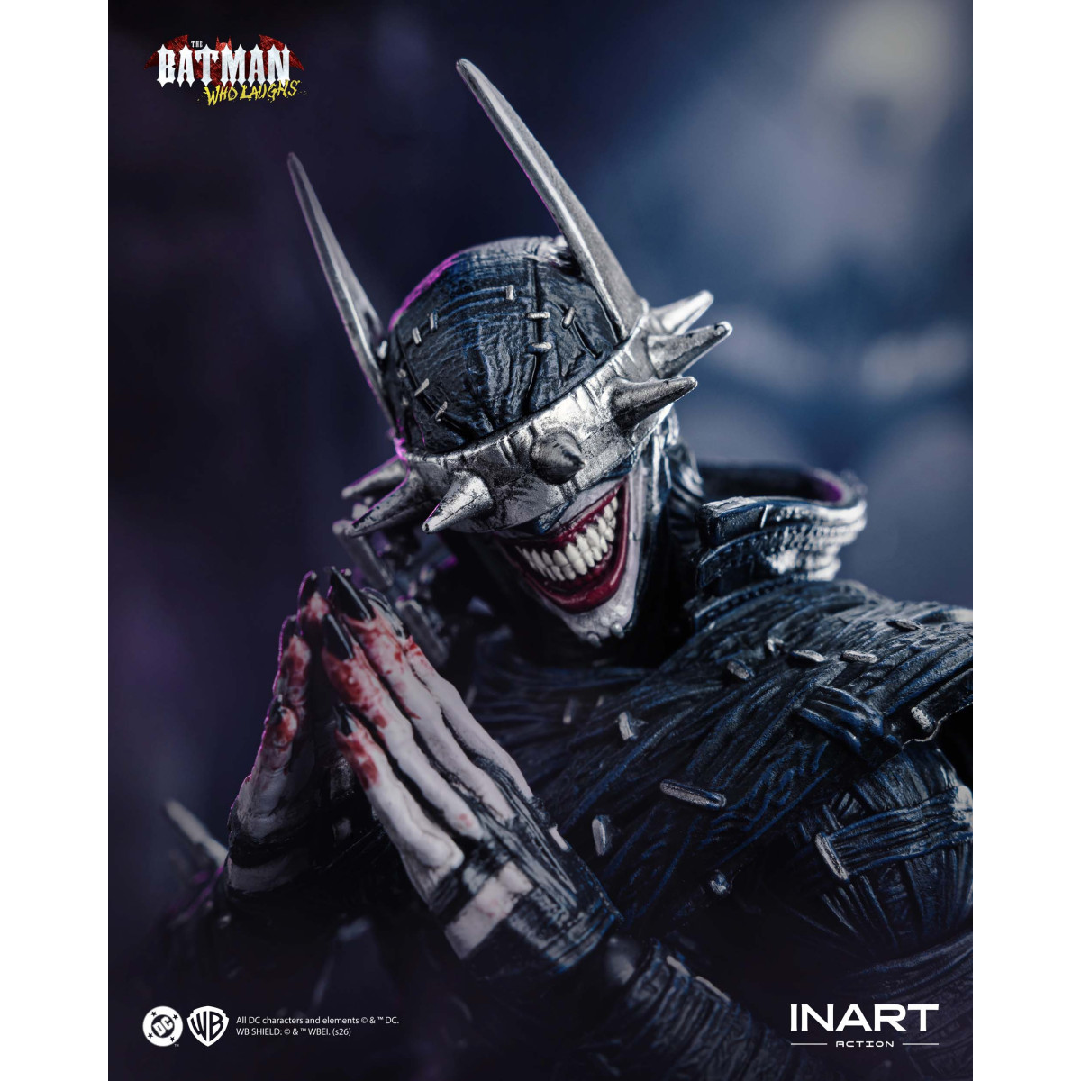 INART - Il Batman che ride - Dark Nights: figura in metallo in scala 1/12