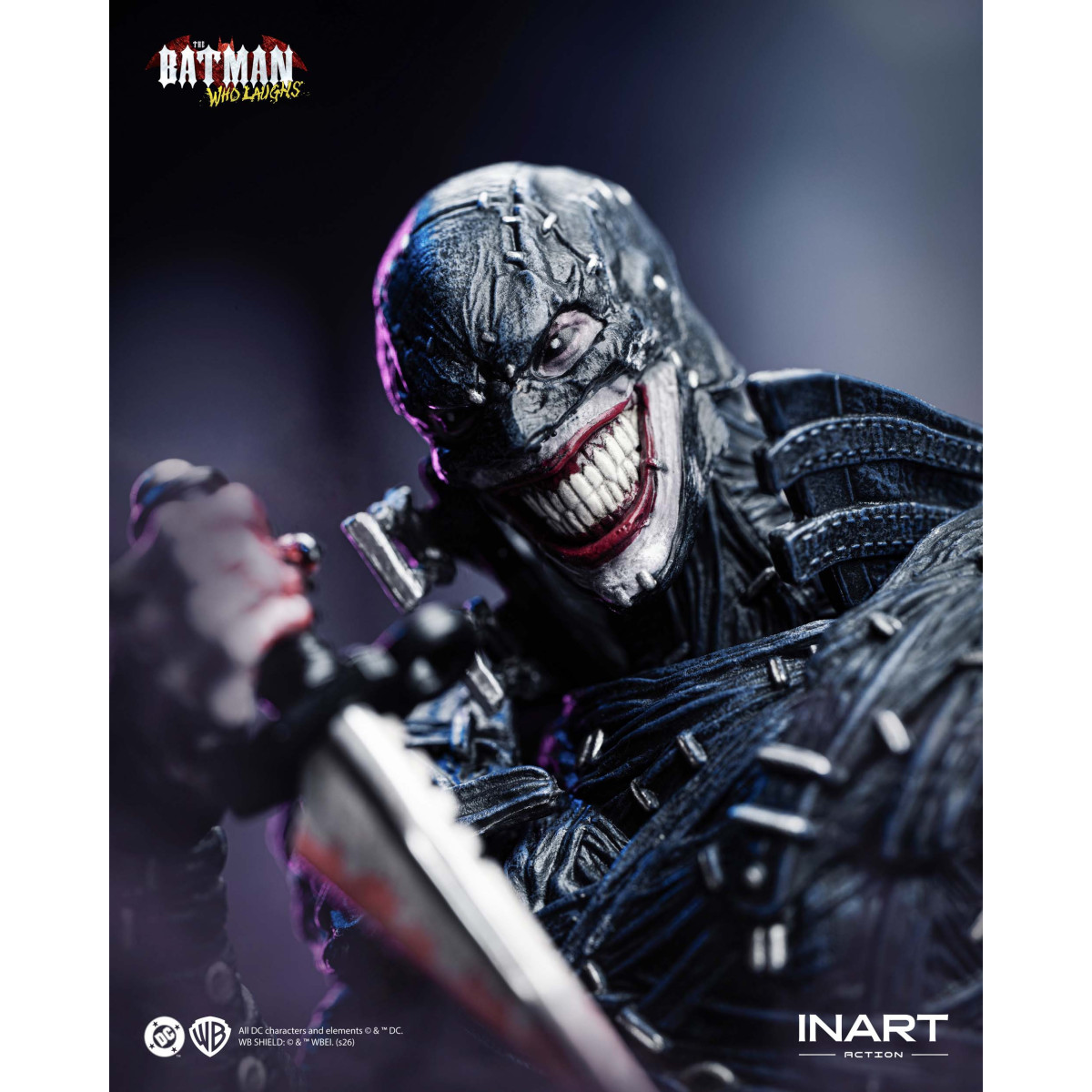 INART - Il Batman che ride - Dark Nights: figura in metallo in scala 1/12