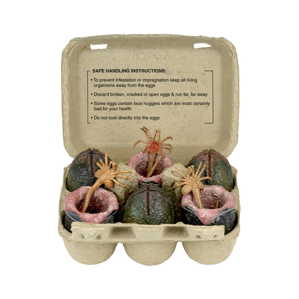 Neca Aliens - Cartone di uova aliene (40° anniversario) - Confezione da 6 accessori