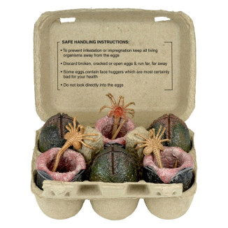 Neca Aliens - Cartone di uova aliene (40° anniversario) - Confezione da 6 accessori
