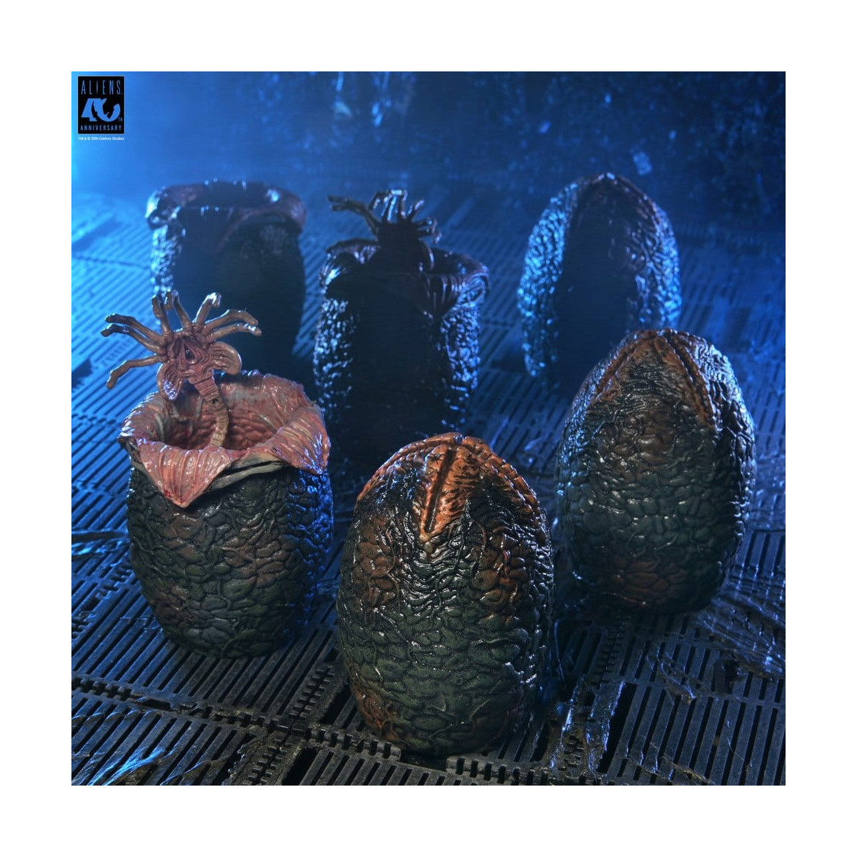 Neca Aliens - Cartone di uova aliene (40° anniversario) - Confezione da 6 accessori