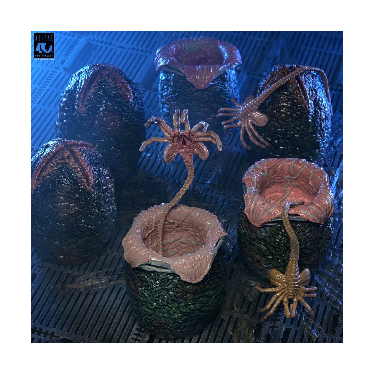 Neca Aliens - Cartone di uova aliene (40° anniversario) - Confezione da 6 accessori