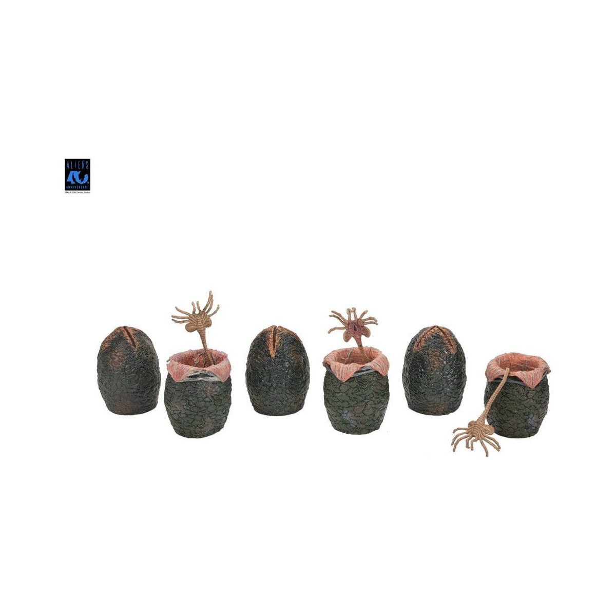 Neca Aliens - Cartone di uova aliene (40° anniversario) - Confezione da 6 accessori