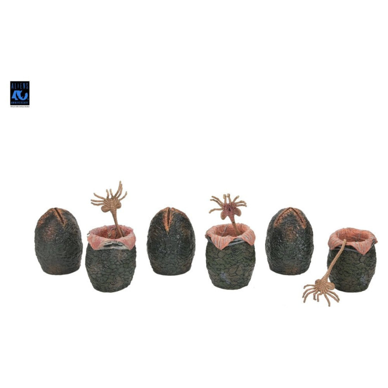 Neca Aliens - Cartone di uova aliene (40° anniversario) - Confezione da 6 accessori