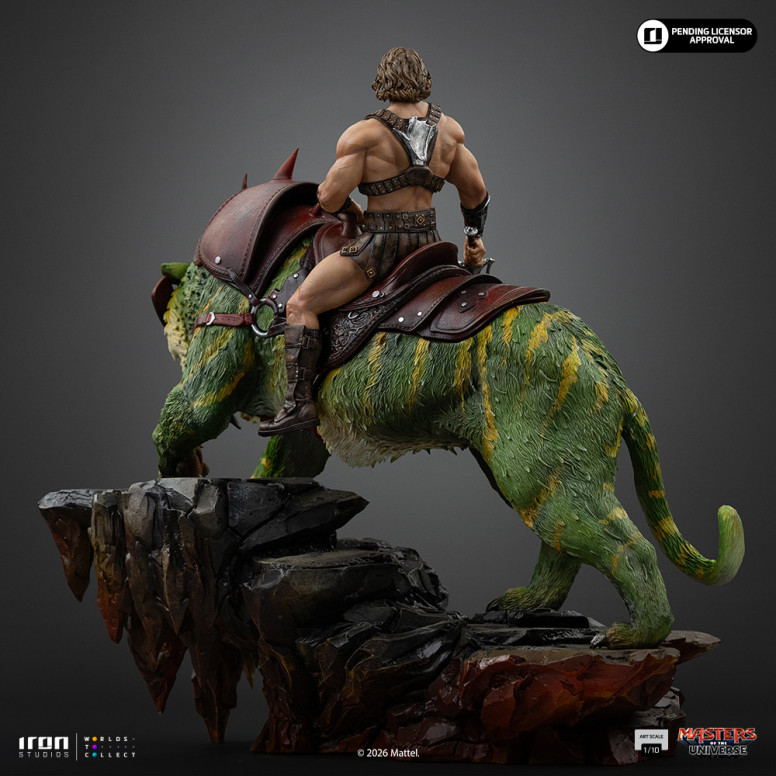 Iron Studios - He-Man e Battle Cat Movie Art Scala 1/10 - Masters of the Universe - Masters of the Universe