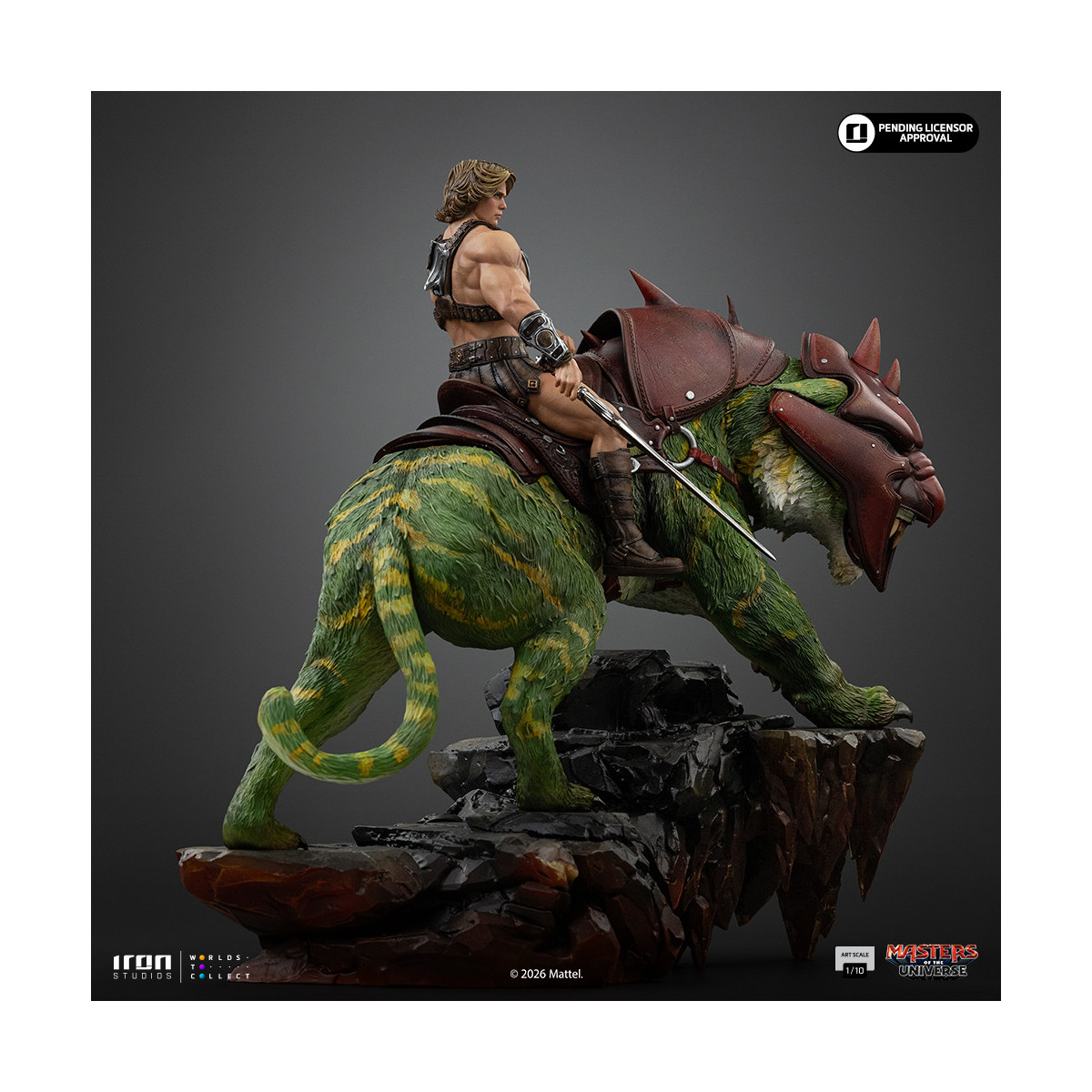 Iron Studios - He-Man e Battle Cat Movie Art Scala 1/10 - Masters of the Universe - Masters of the Universe