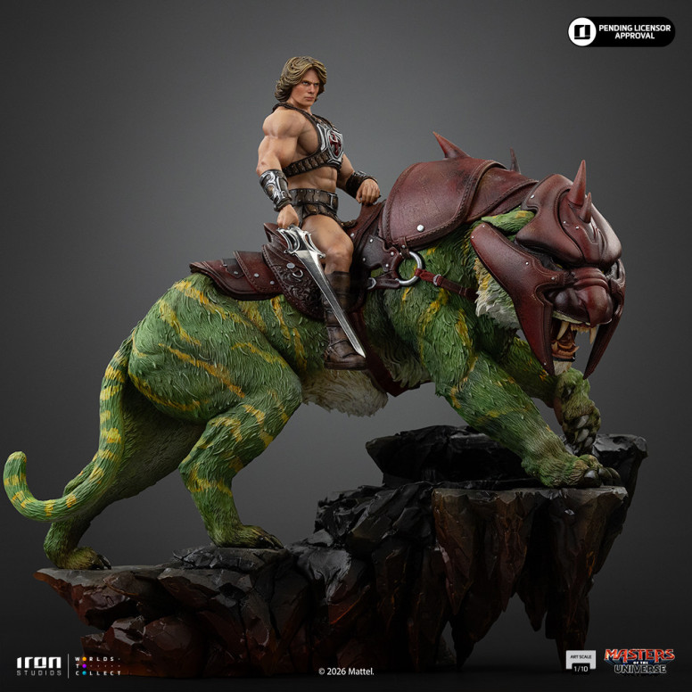 Iron Studios - He-Man e Battle Cat Movie Art Scala 1/10 - Masters of the Universe - Masters of the Universe