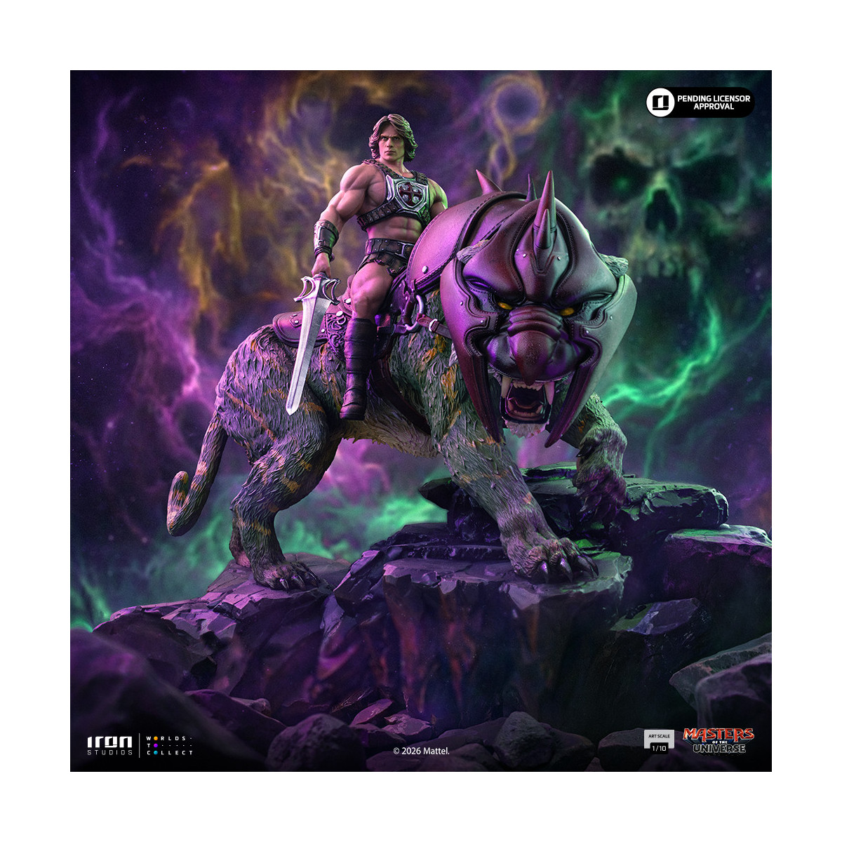 Iron Studios - He-Man e Battle Cat Movie Art Scala 1/10 - Masters of the Universe - Masters of the Universe