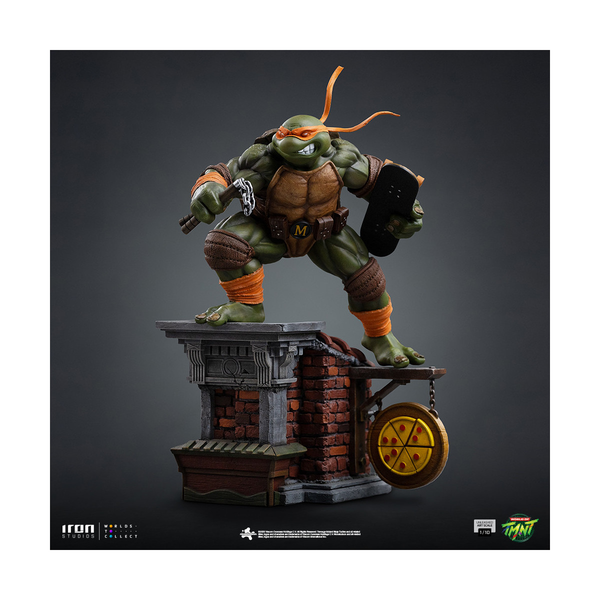 Iron Studios - TMNT - Michelangelo scatenato in scala 1/10 - Teenage Mutant Ninja Turtles