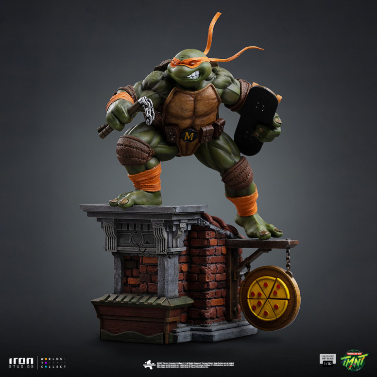 Iron Studios - TMNT - Michelangelo scatenato in scala 1/10 - Teenage Mutant Ninja Turtles