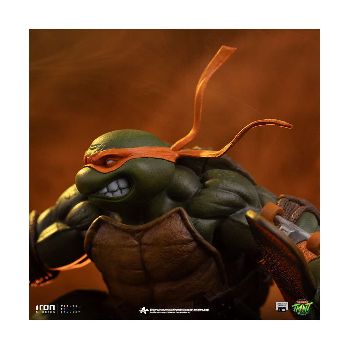 Iron Studios - TMNT - Michelangelo scatenato in scala 1/10 - Teenage Mutant Ninja Turtles