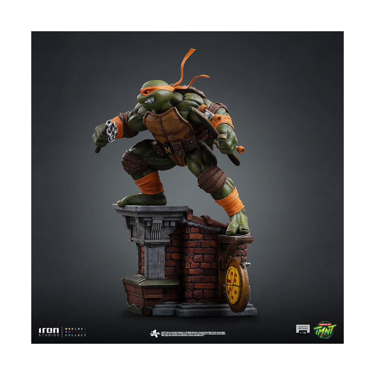 Iron Studios - TMNT - Michelangelo scatenato in scala 1/10 - Teenage Mutant Ninja Turtles