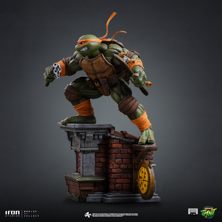 Iron Studios - TMNT - Michelangelo scatenato in scala 1/10 - Teenage Mutant Ninja Turtles