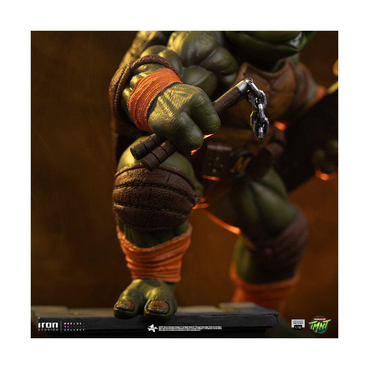 Iron Studios - TMNT - Michelangelo scatenato in scala 1/10 - Teenage Mutant Ninja Turtles