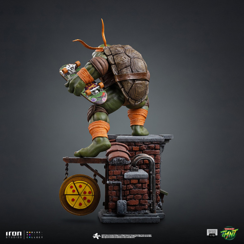Iron Studios - TMNT - Michelangelo scatenato in scala 1/10 - Teenage Mutant Ninja Turtles