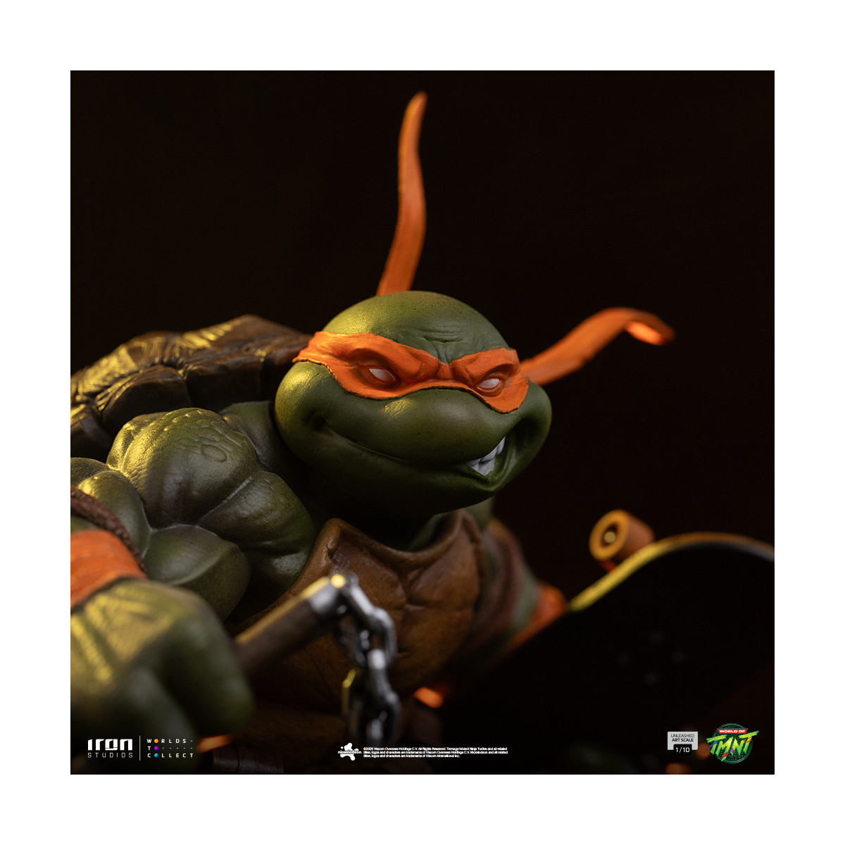 Iron Studios - TMNT - Michelangelo scatenato in scala 1/10 - Teenage Mutant Ninja Turtles