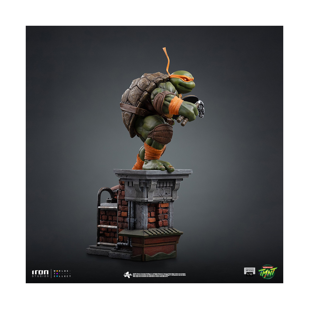 Iron Studios - TMNT - Michelangelo scatenato in scala 1/10 - Teenage Mutant Ninja Turtles
